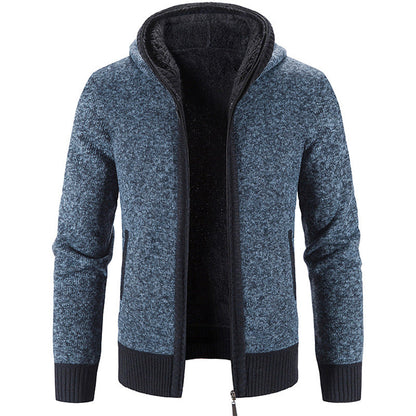 Dickstrick Pullover Kapuze Warm