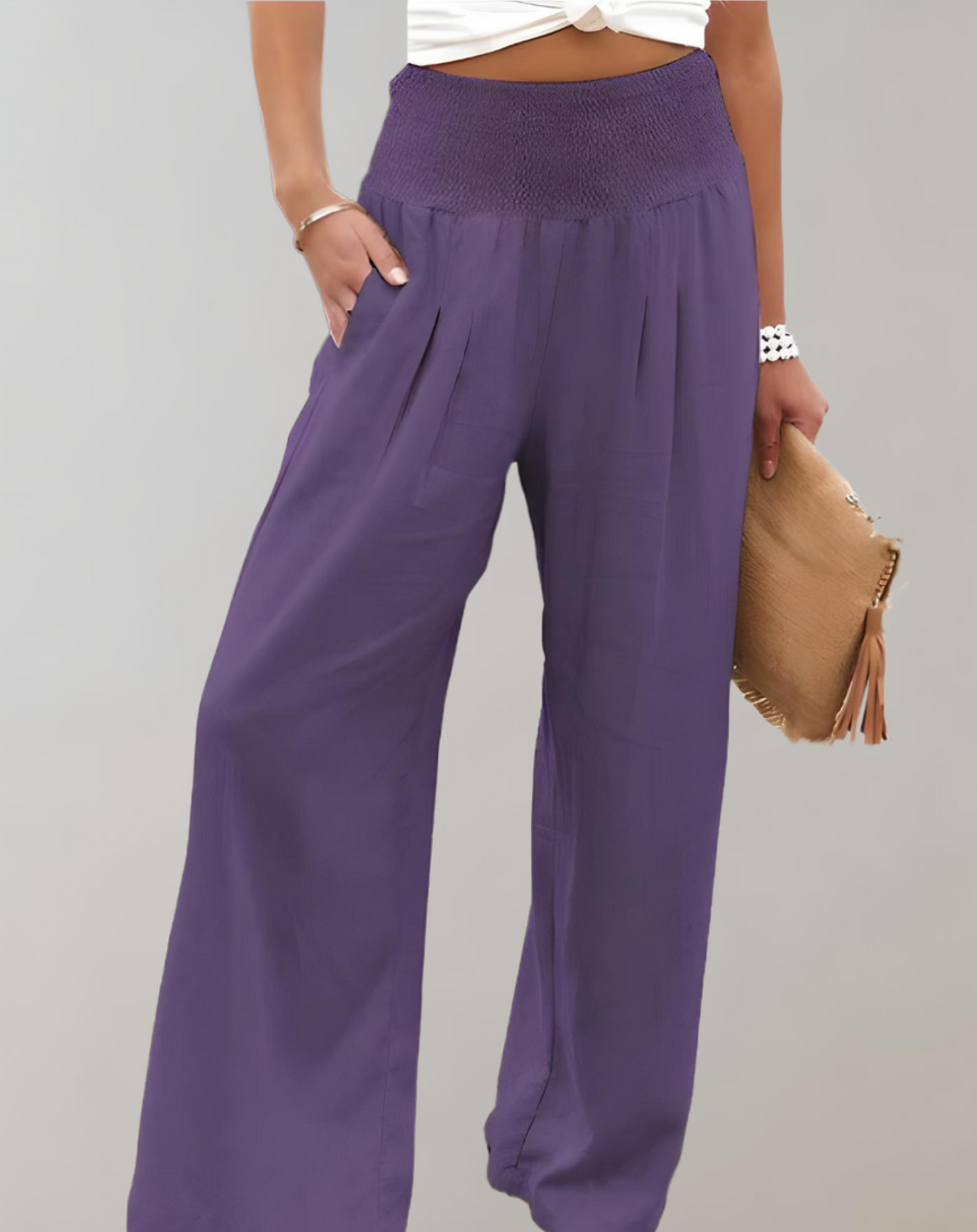 Hohe Taille Damen-Hose Elegant