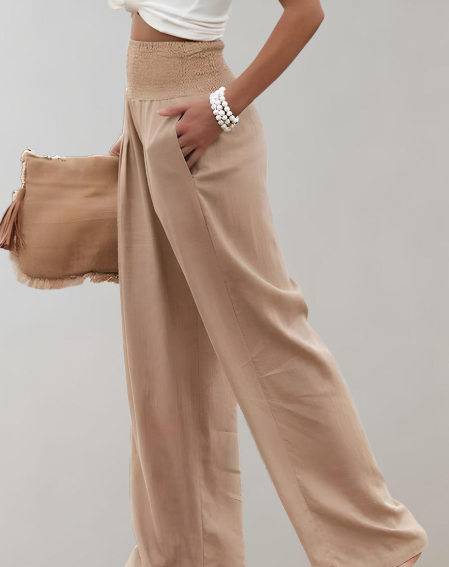 Hohe Taille Damen-Hose Elegant - IdealeKleiden