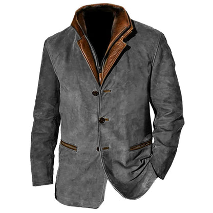 Elegante Wildleder Jacke Klassisches Design