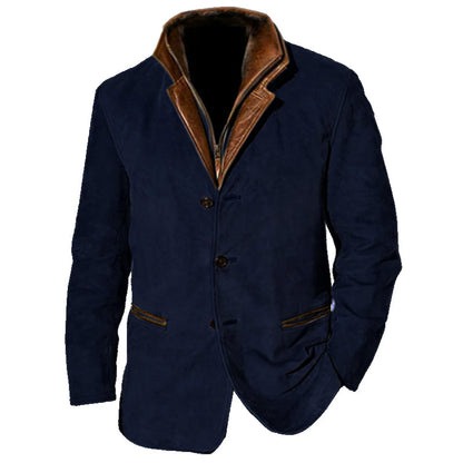 Elegante Wildleder Jacke Klassisches Design