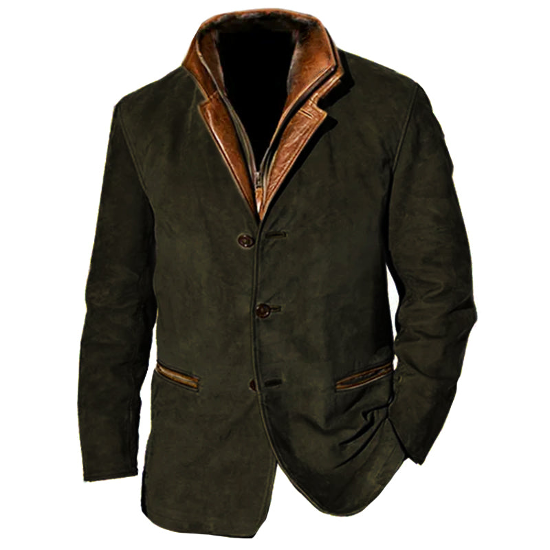 Elegante Wildleder Jacke Klassisches Design