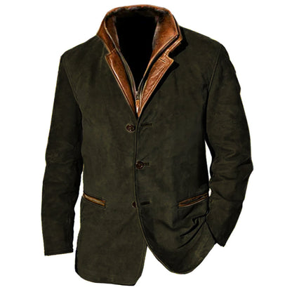 Elegante Wildleder Jacke Klassisches Design