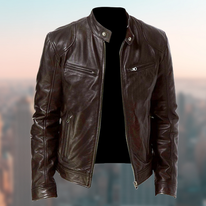 Herren Lederjacke Modern Schnitt Premium Qualität