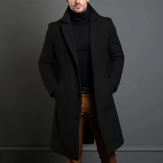 Stylischer Herren Wintermantel Lässig Modern - IdealeKleiden