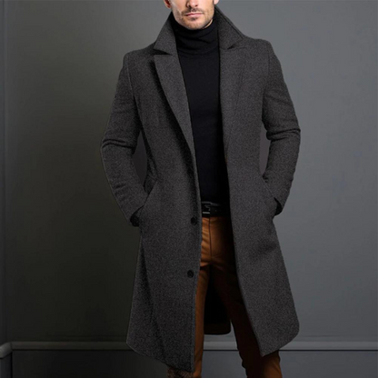 Stylischer Herren Wintermantel Lässig Modern