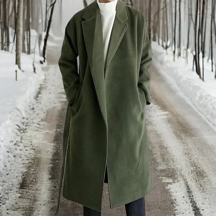 Herren Wollmantel Warm Elegant Qualität - IdealeKleiden