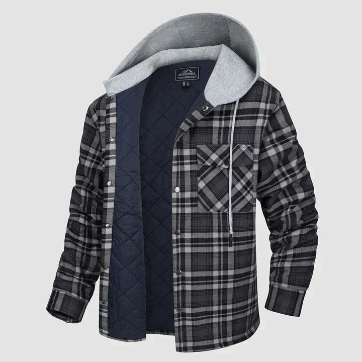 Harrison - Warme Flanell Herren Winterjacke