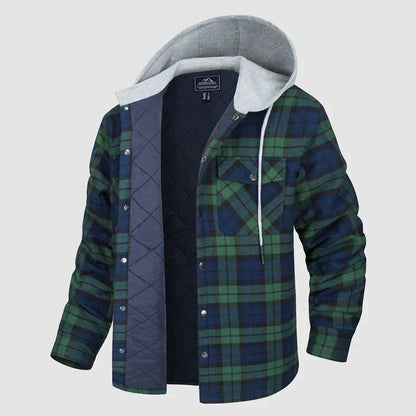 Harrison - Warme Flanell Herren Winterjacke
