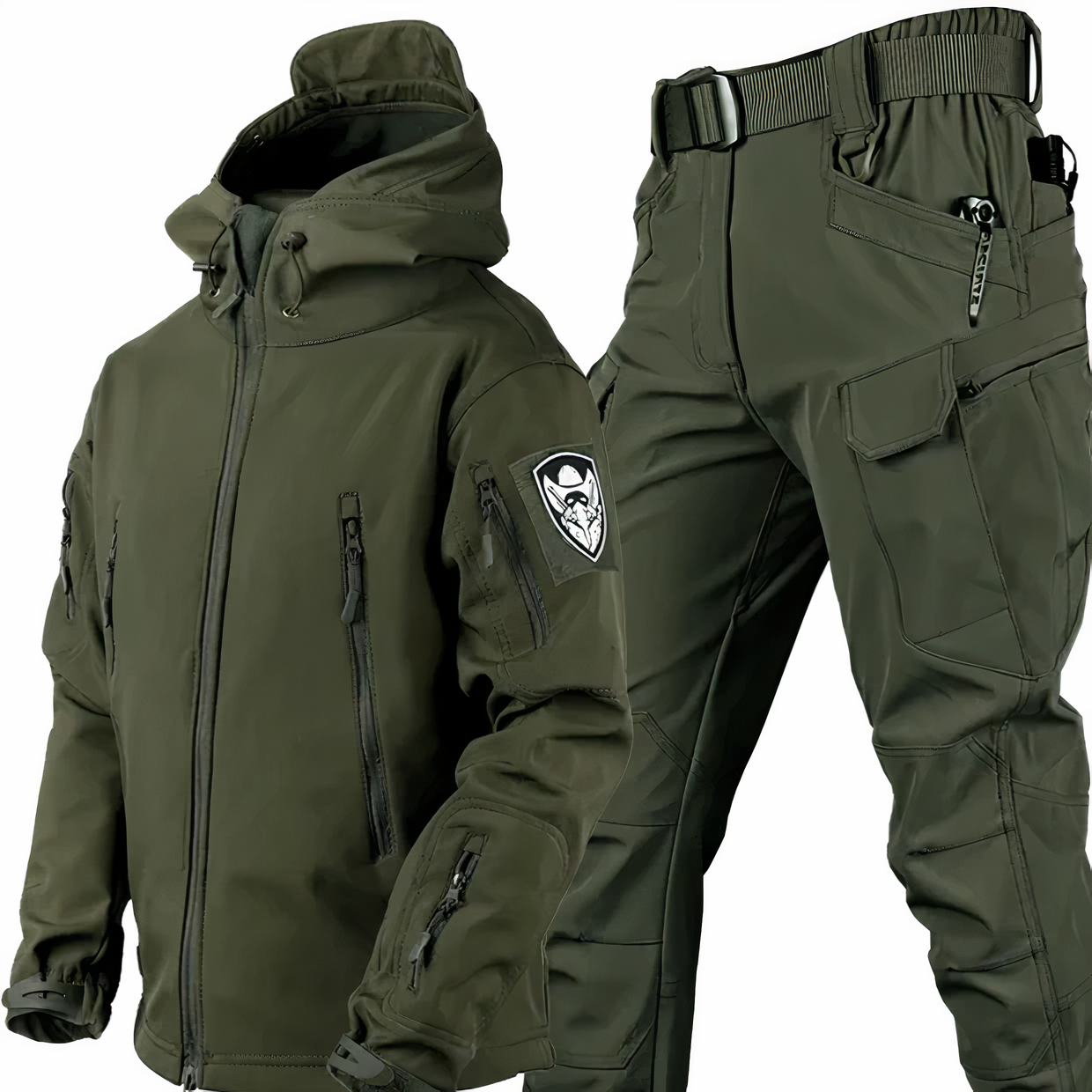 Militär Outfit Set Jacke Hose