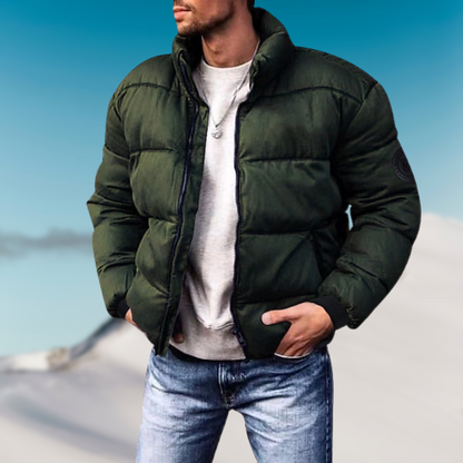 Herren Pufferjacke Slim Fit Elegant