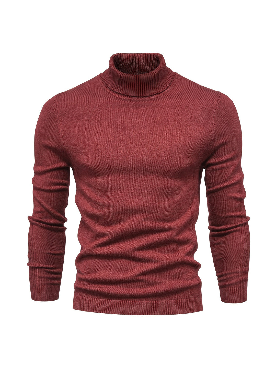 Herren Rollkragenpullover Merinowolle Modern Warm
