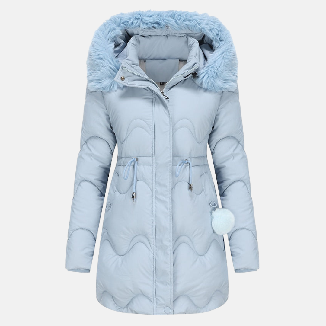 Luxus Pelzjacke Entfernbare Kapuze