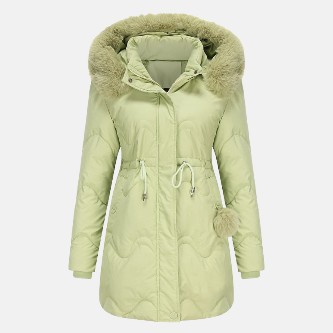 Luxus Pelzjacke Entfernbare Kapuze