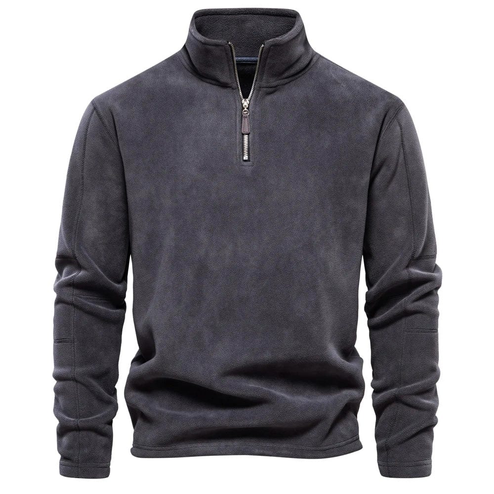 Herren Sweatshirt Klassisch Viertelreißverschluss