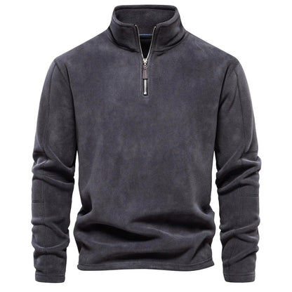 Herren Sweatshirt Klassisch Viertelreißverschluss