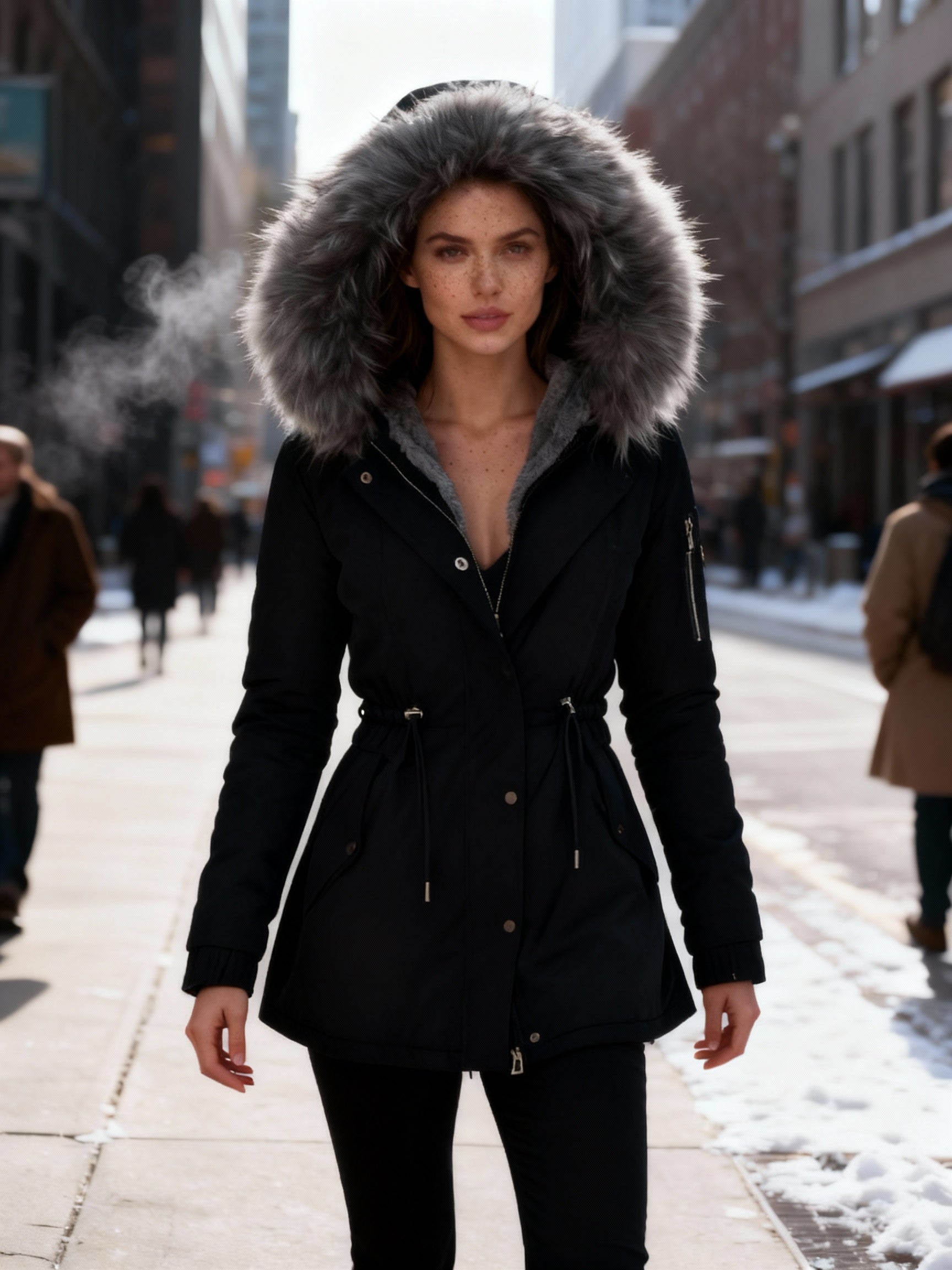 Damen Wintermantel Extra Warm - IdealeKleiden