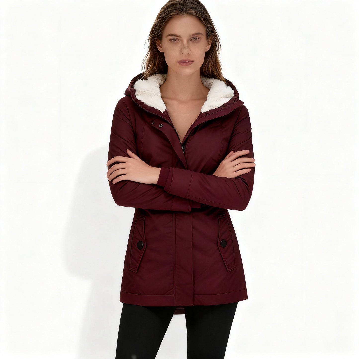 Winterjacke Streetwear Kapuze Warm