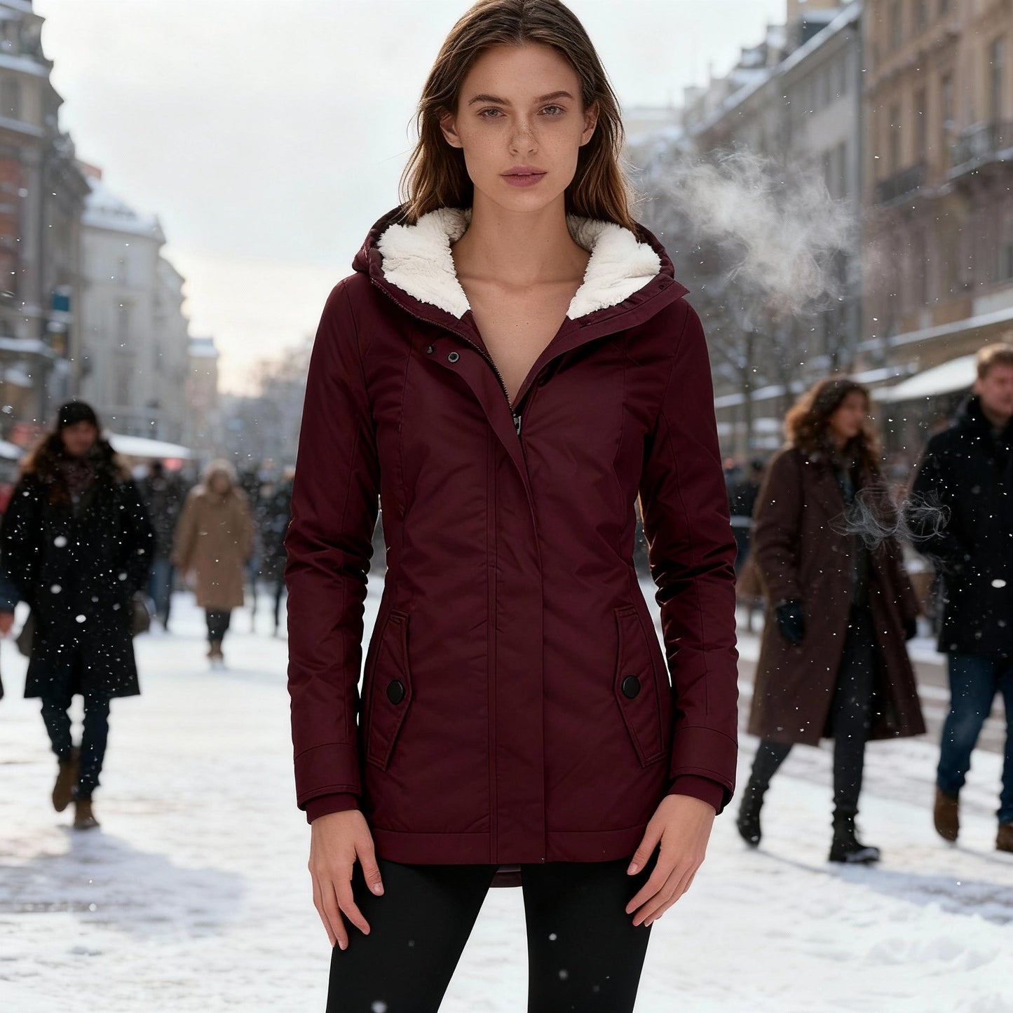 Wasserabweisende Winterjacke Damen Warm Isoliert