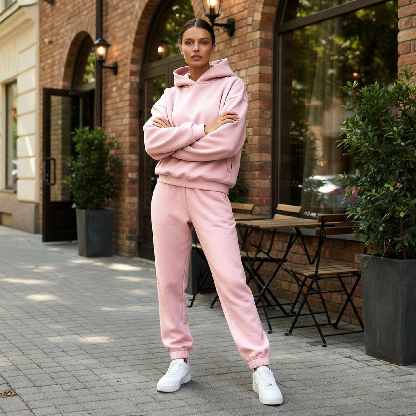 Bequemes Zweiteiliges Jogginganzug Set