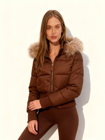 Kurze Daunenjacke Warm Isoliert