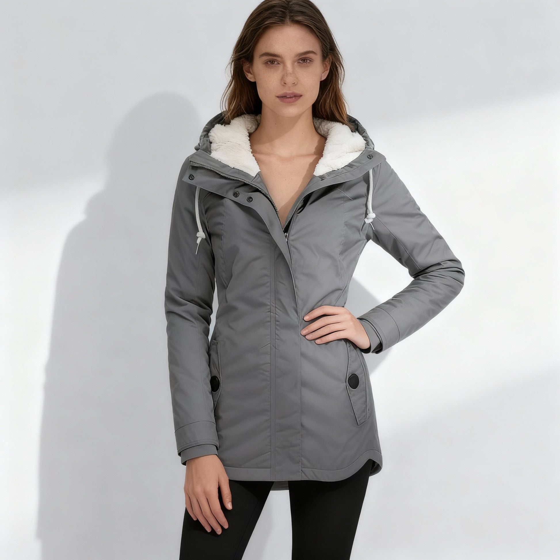 Winterjacke Streetwear Kapuze Warm - IdealeKleiden