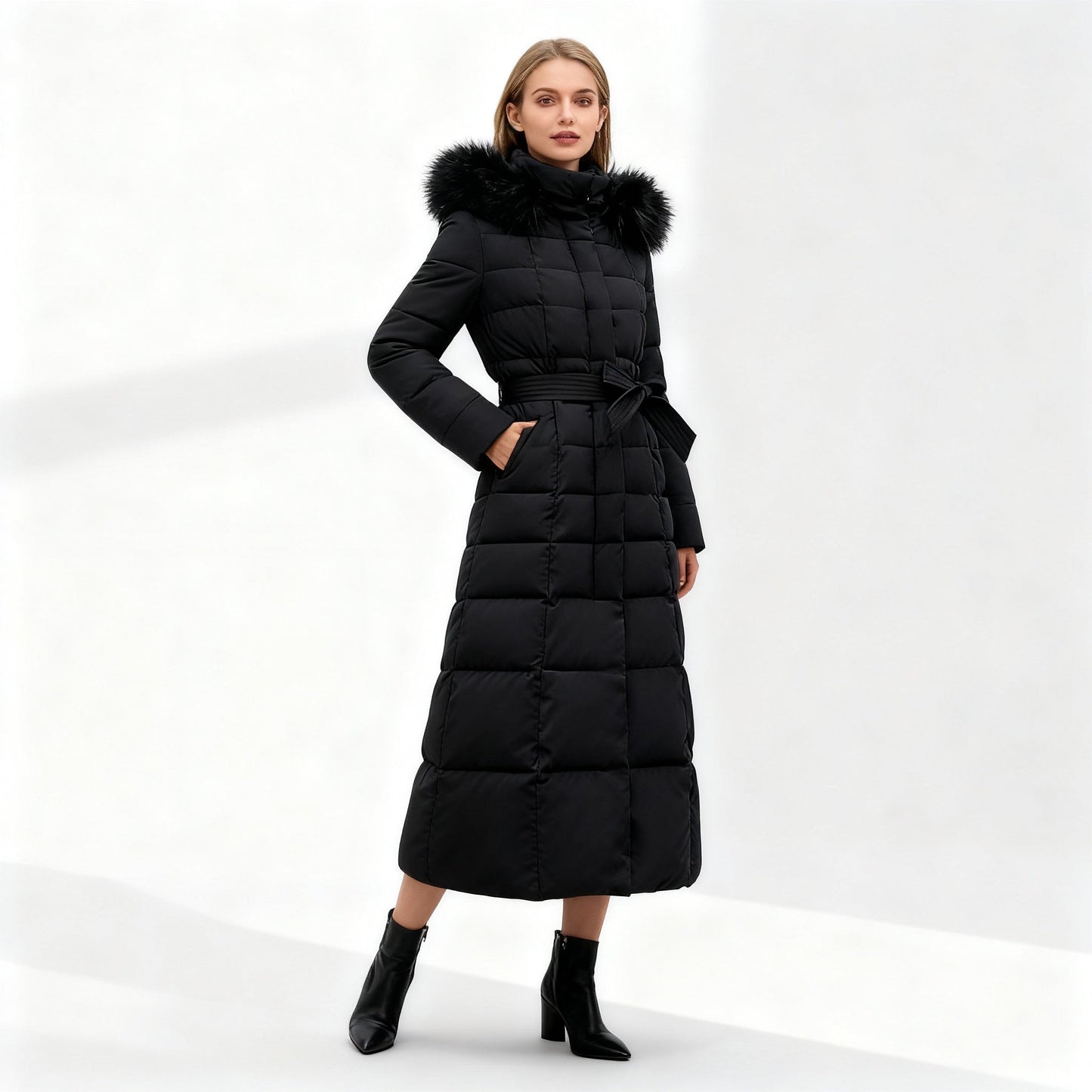 Damen Wintermantel Warm Isoliert Elegant