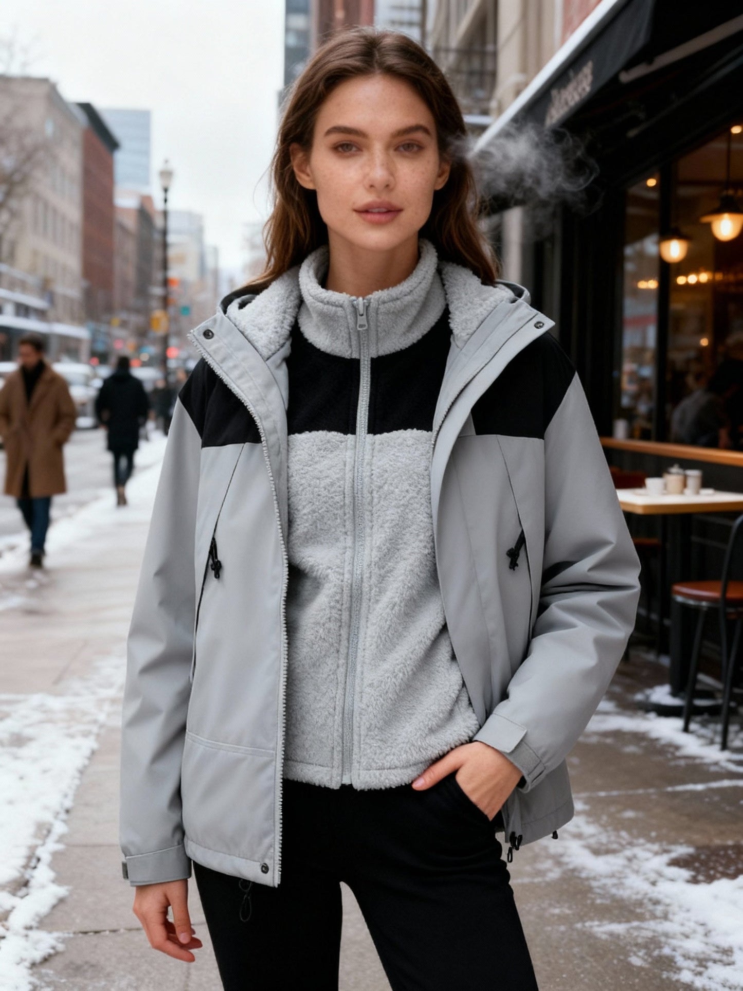 Warme Damen Winterjacke Thermo Isolierung