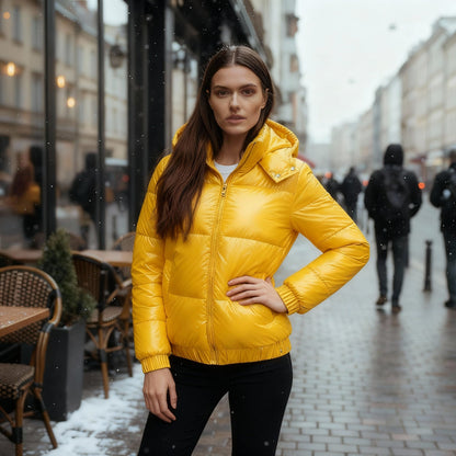 Wasserdichte Damen Winterjacke Warm Elegant