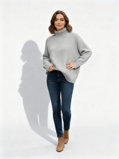 Weicher Damen Kaschmir Pullover Elegantes Design - IdealeKleiden