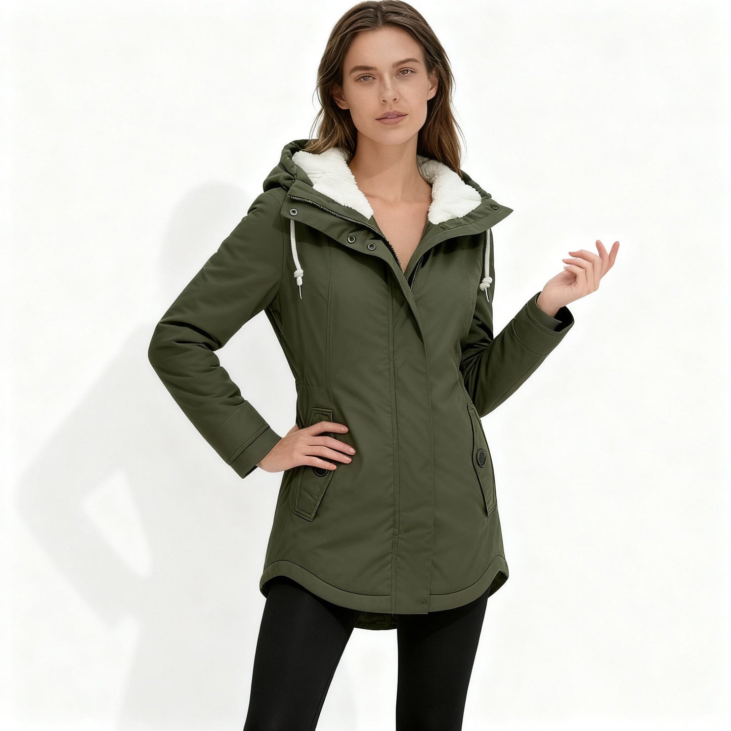 Winterjacke Streetwear Kapuze Warm