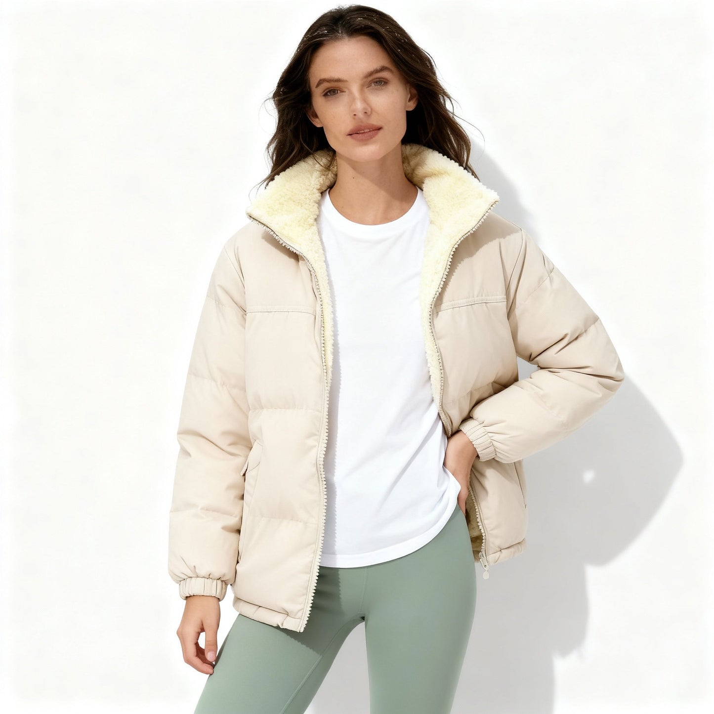 Warme Winterjacke Damen Daunenparka