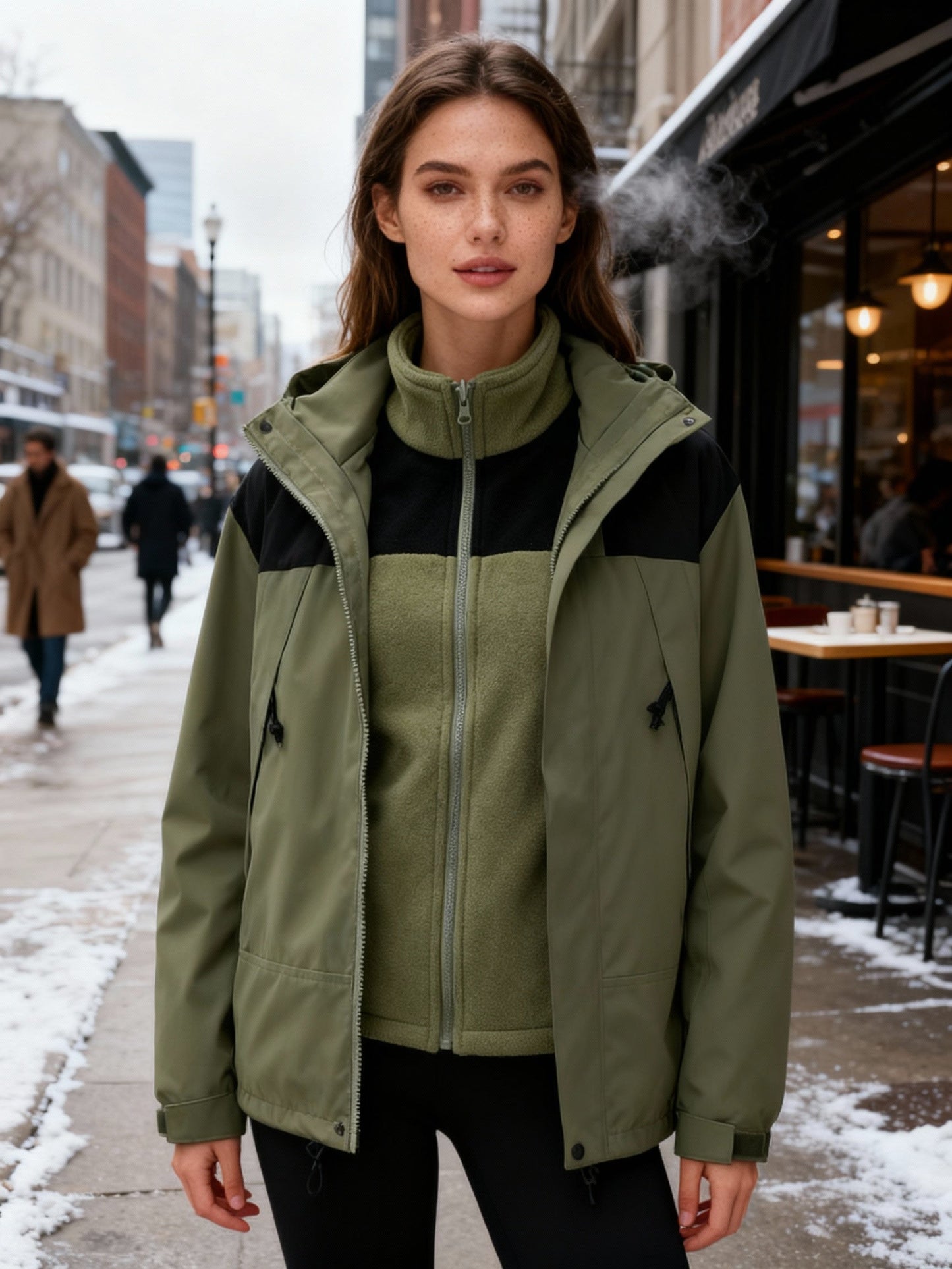 Warme Damen Winterjacke Thermo Isolierung - IdealeKleiden
