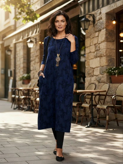 Stylisches Damen Winterkleid Lang