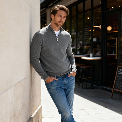 Herren Pullover Fein Strick Qualität