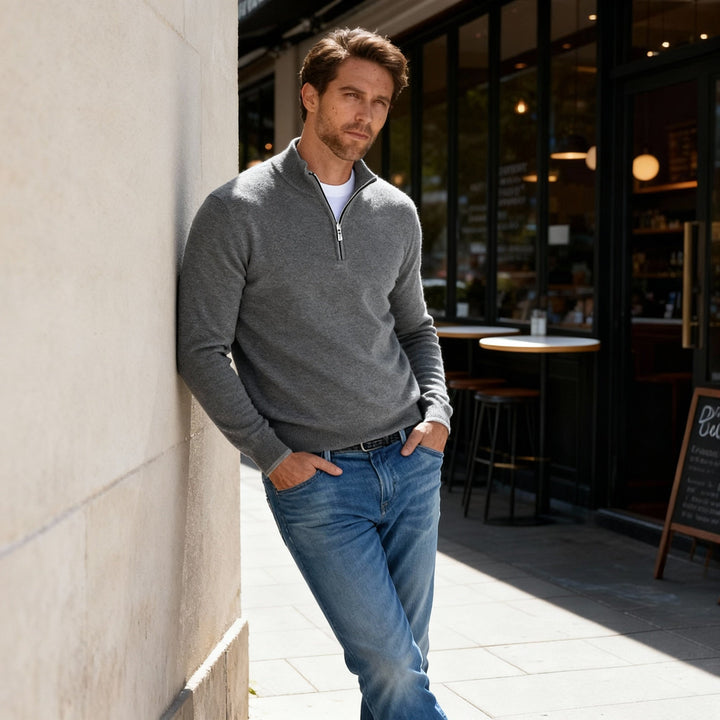 Herren Pullover Fein Strick Qualität
