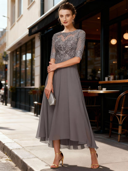 Luxus Abendkleid Satin Elegant