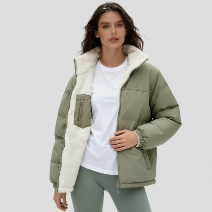 Warme Winterjacke Damen Daunenparka