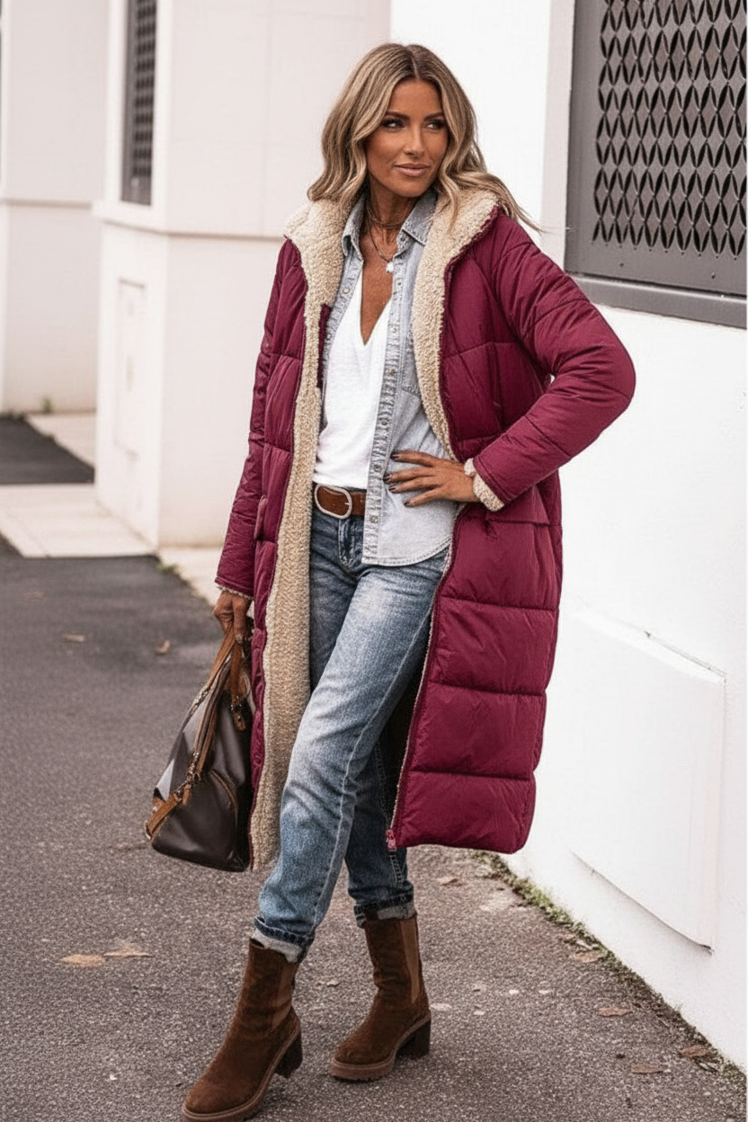 Praktische Damenbluse Reversibel
