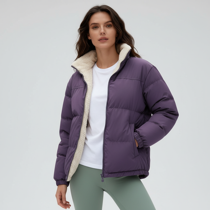 Warme Winterjacke Damen Daunenparka