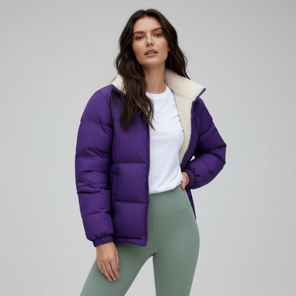Warme Winterjacke Damen Daunenparka