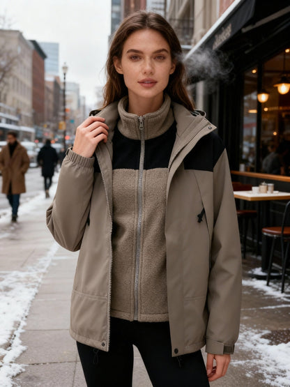 Warme Damen Winterjacke Thermo Isolierung
