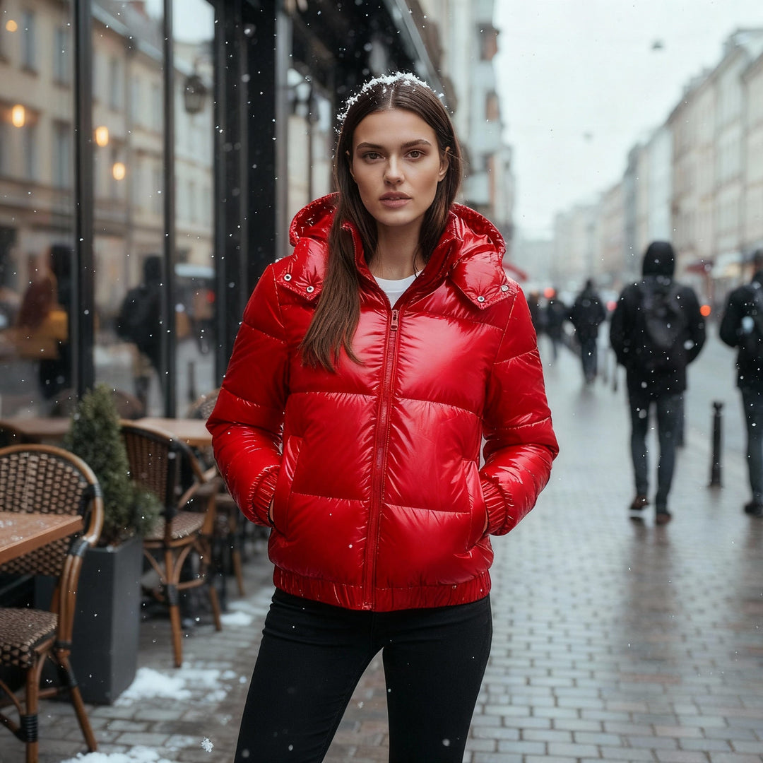Wasserdichte Damen Winterjacke Warm Elegant