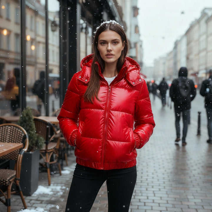 Wasserdichte Damen Winterjacke Warm Elegant