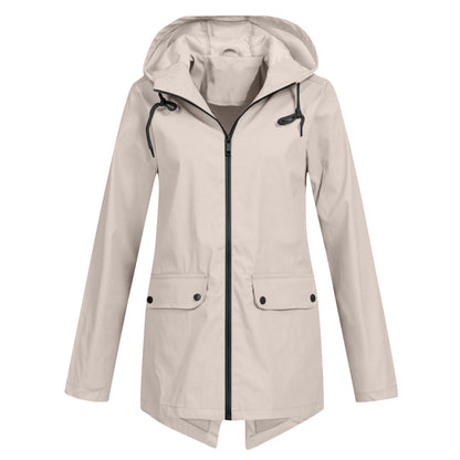 Herbst Regenjacke Damen Elegant Wasserfest