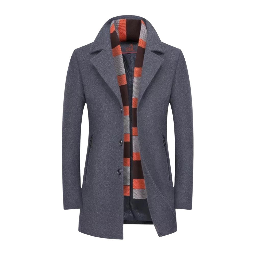 Eleganter Herren Mantel mit Reverskragen