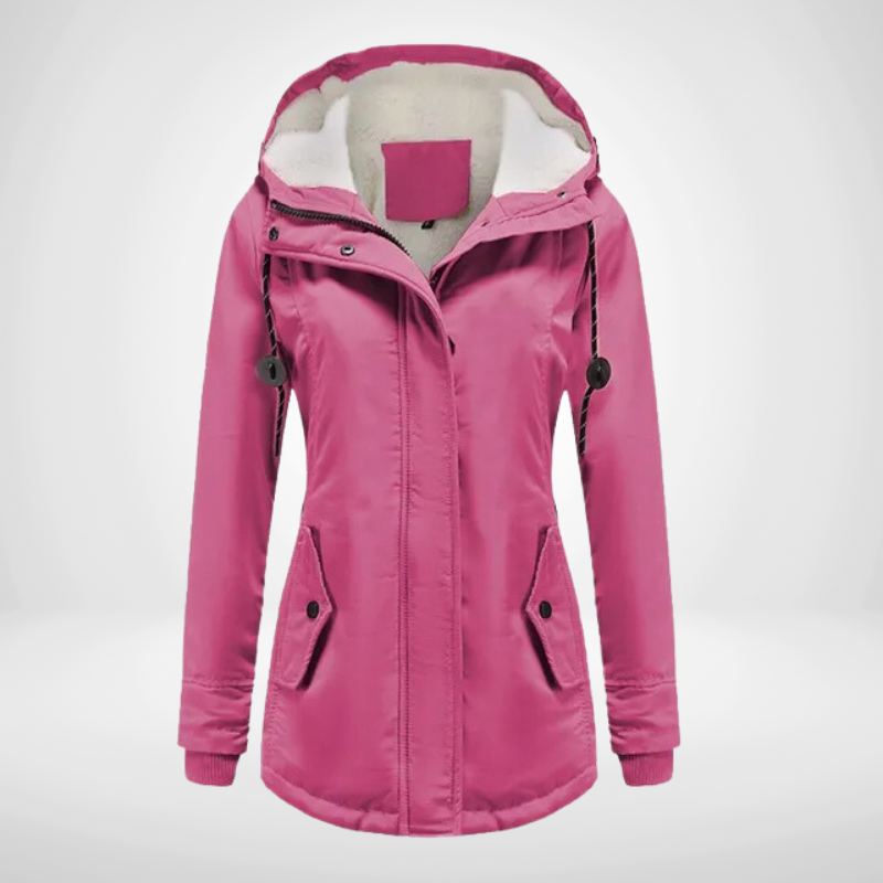 Wasserdichte Damen Regenjacke Warm