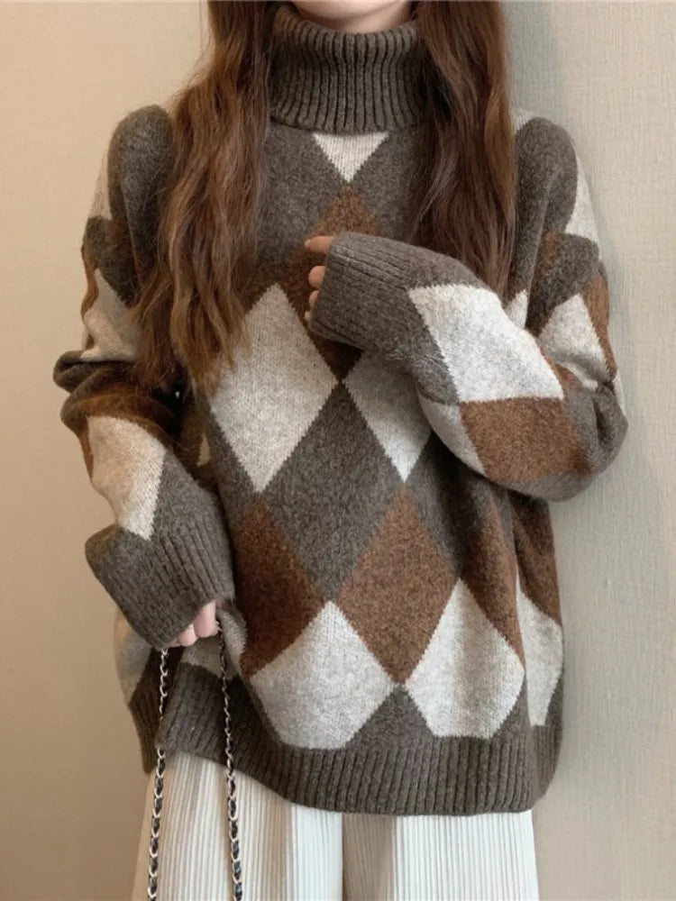 Damen Pullover Warm und Gemütlich