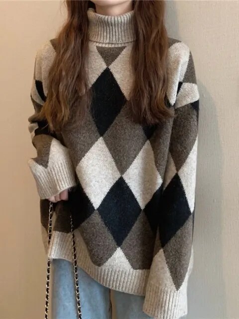 Damen Pullover Warm und Gemütlich