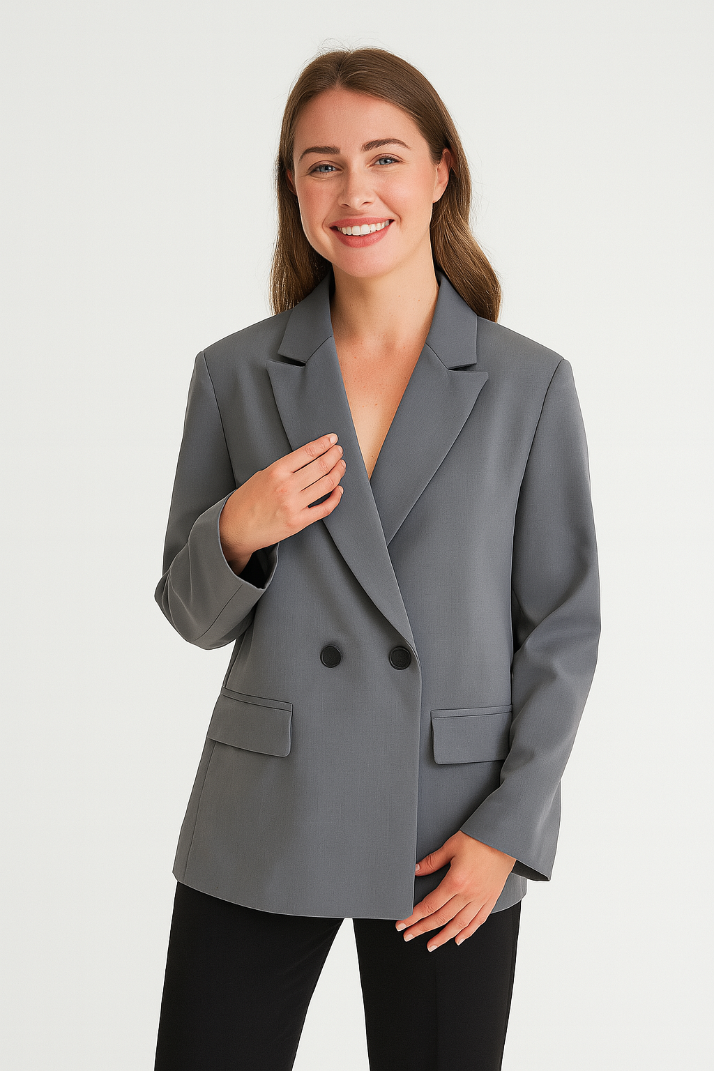 Elegante Herrenkleidung | Reverskragen Zweireihig Knöpfe
